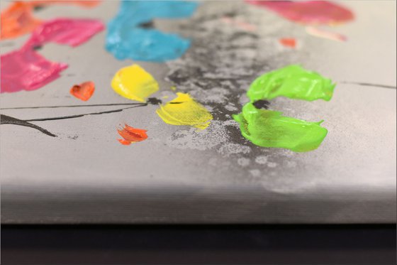 Wild Summer II - Abstract Art - Acrylic Painting - Canvas Art - Abstract Flower Painting - Ready to Hang