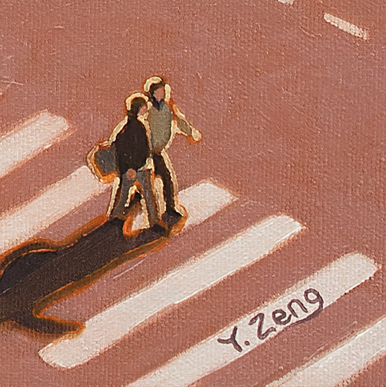 Crossing road chicken