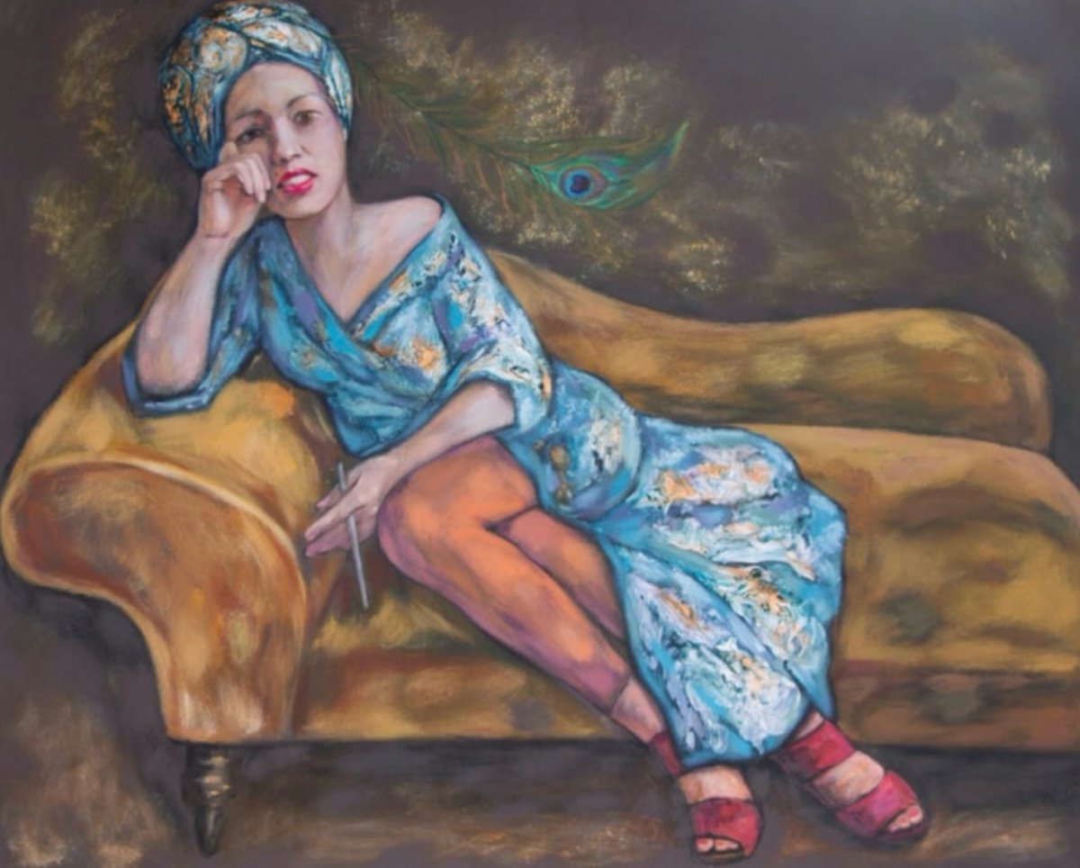 Acrylic Painting , Diva By Nadezda Stupina, 39 X 31, Artwork For Sale On Artfinder
