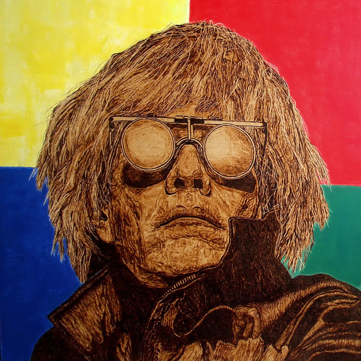 Andy Warhol by MILIS Pyrography