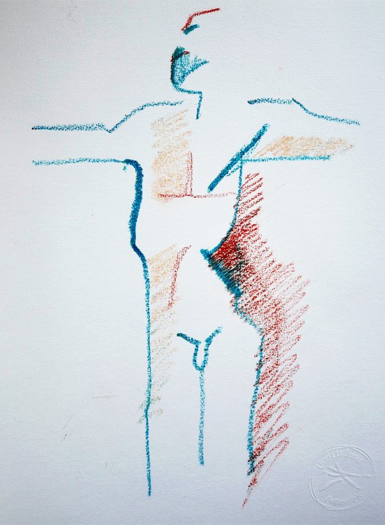 Male nude study