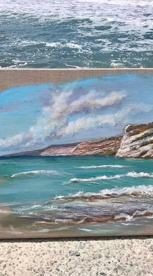 Spring Morning on Kourion Beach by Olga McNamara BiennaleArtist