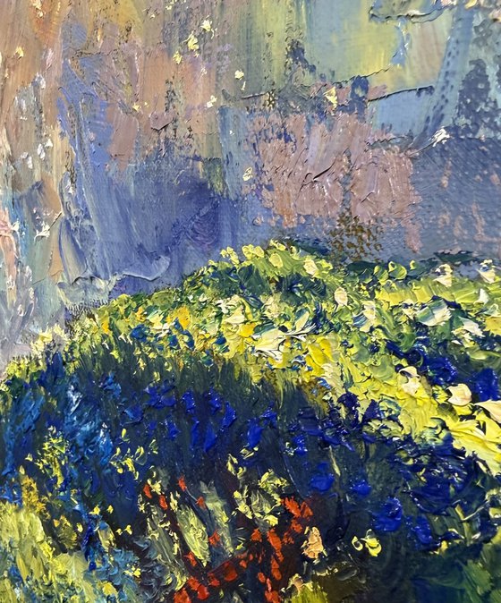 “Emerald reflection of spring”