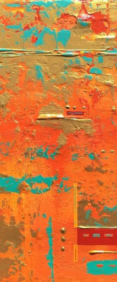 Two Red Line Perspective II by Robert Lynn