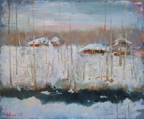 Winter in Saulkrasti by Svetlana Grishkovec-Kiisky