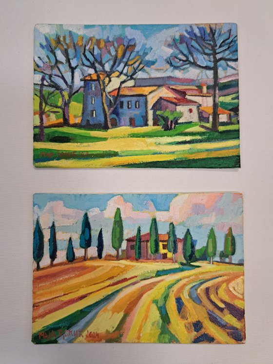 Set of two painings, 5