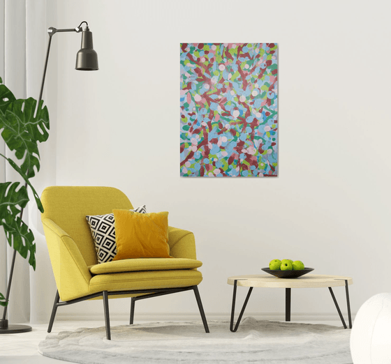 Spotty Pop Painting - 110 x 80 cm 02