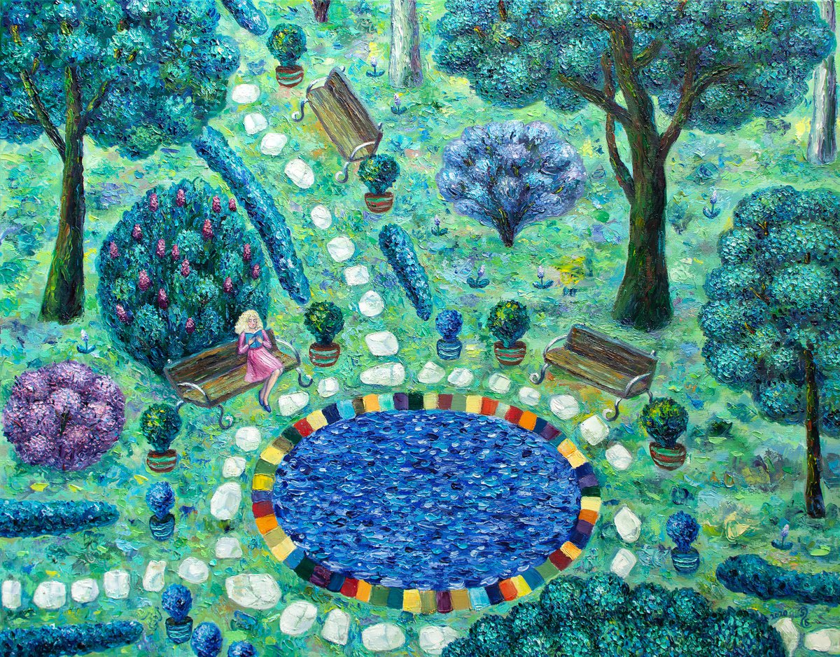 June. In the city garden by Gala Sobol by Gala Sobol