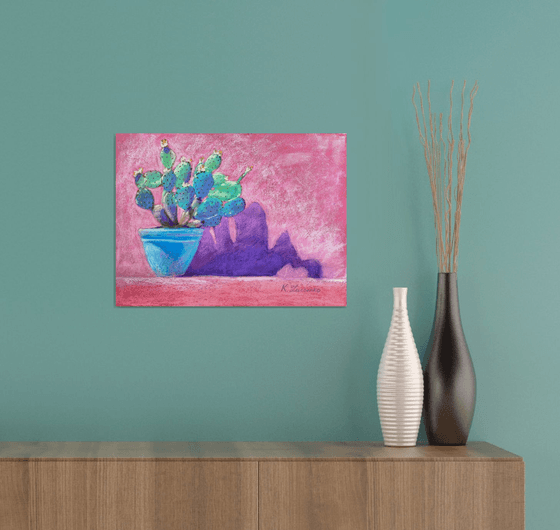 Cactus Glow in Pastel Dreams