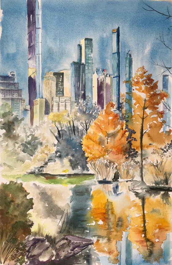 New York watercolor