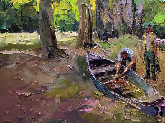 A Boat near the Shore