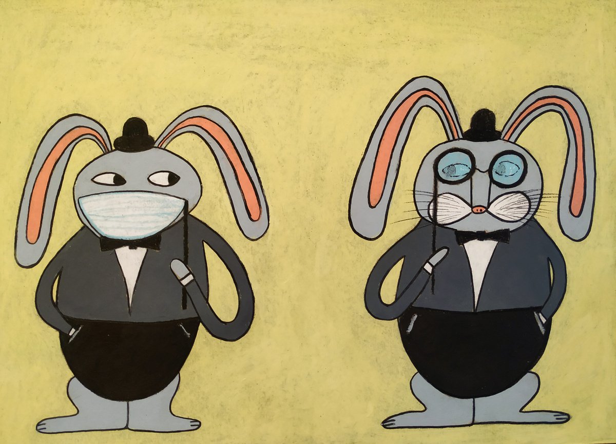 Honourable sirs bunnies by Ann Zhuleva