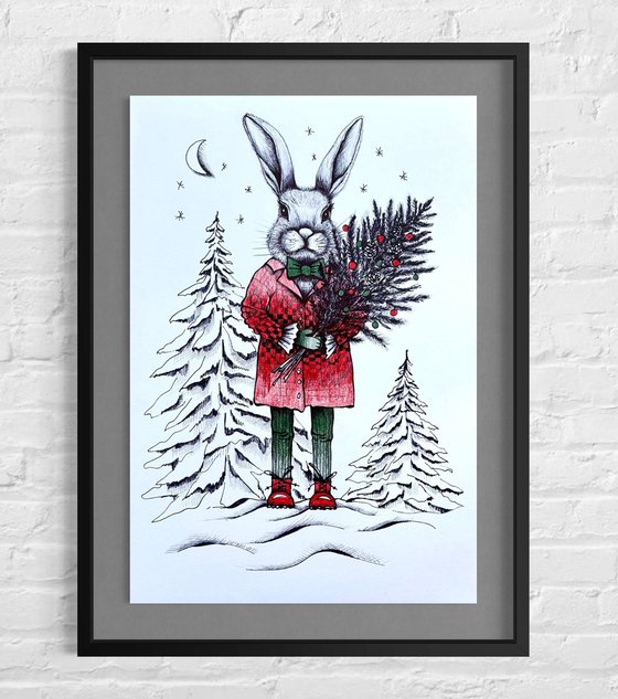 CHRISTMAS GENTLEMAN BUNNY