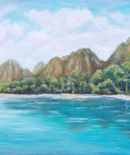 Landscape painting In Love With Thailand by Mila Moroko