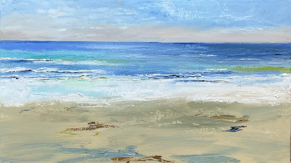 Sleepy Sea By Ann Palmer, 30 X 18, Artwork For Sale On Artfinder