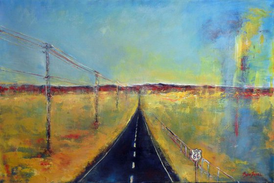 Highway Route 66 - 36x24