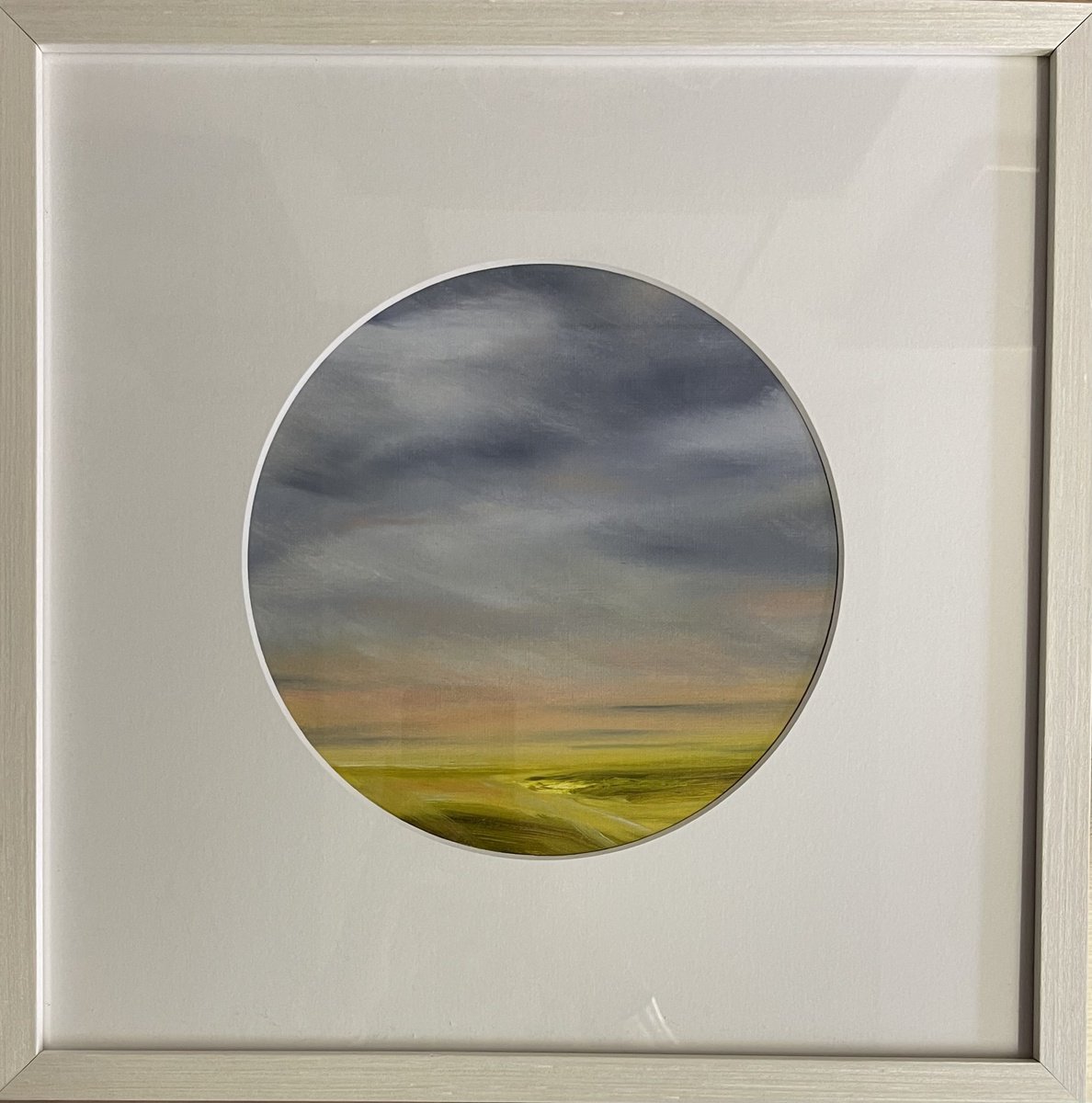 Impressionistic Landscape Oil Painting By Daiva Karaliute, 14 X 14, Serenity, Original Artwork