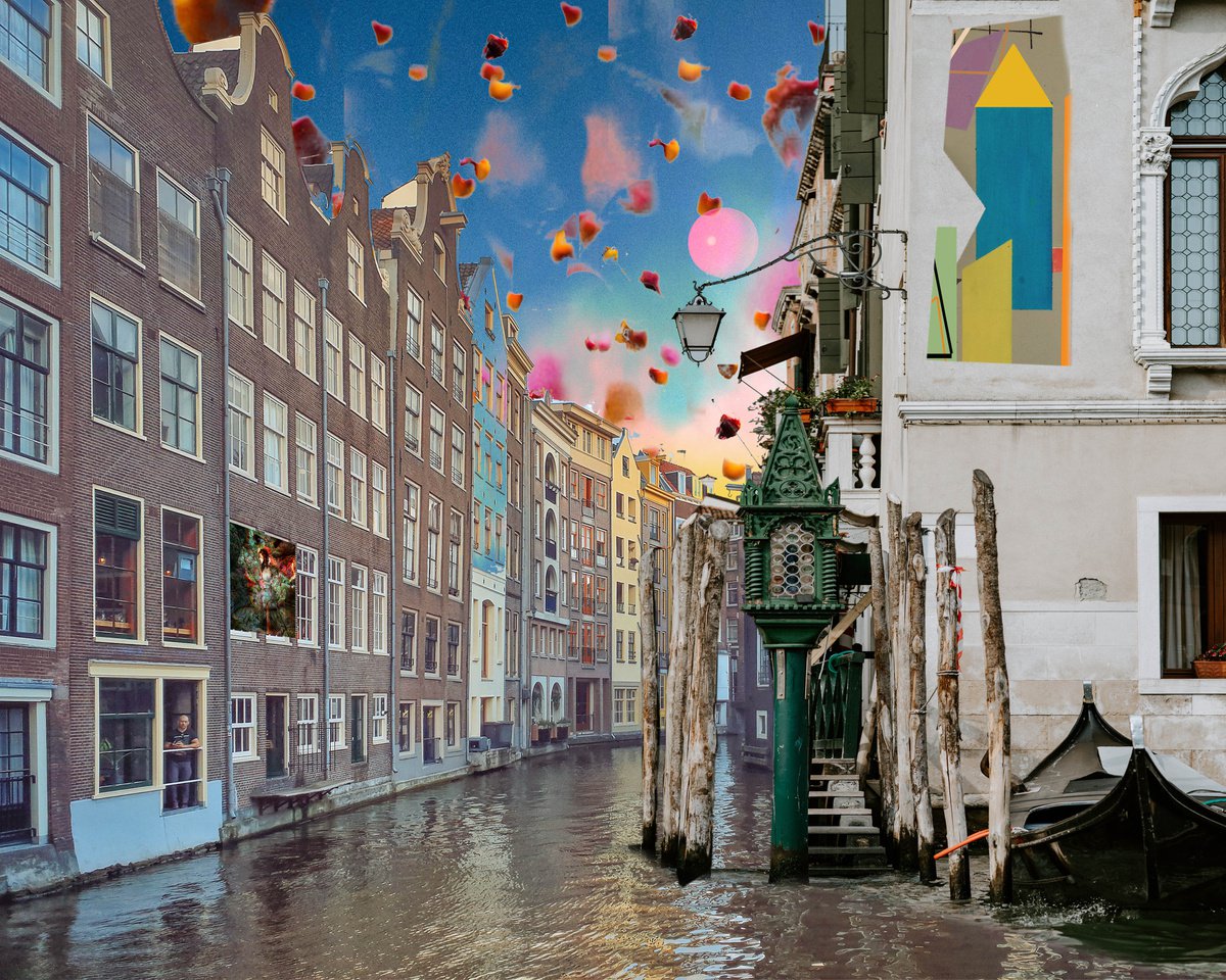 Surrealistic Photograph , Amsterdam View 553 By Geert Lemmers Fpa, 39 X 31, Artwork For Sale On Artfinder