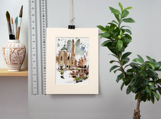 Ascoli Piceno, Watercolour.
