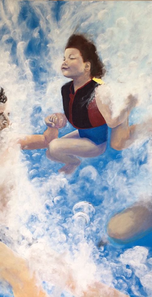 Commission - Underwater family portrait by Amy Devlin