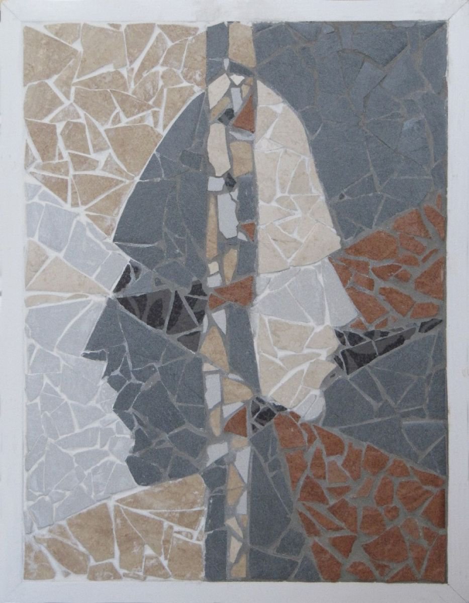 Expressive Collage , Janus, Jana By Paola Minekov, 13 X 17, Artwork For Sale On Artfinder