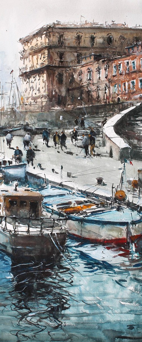 Margellina Harbour by Maximo Damico