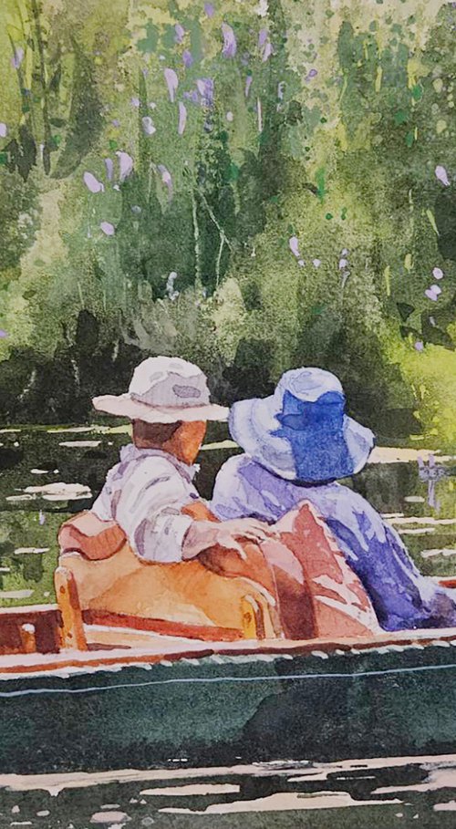 Two People by the Pond by Kuangfu Lee