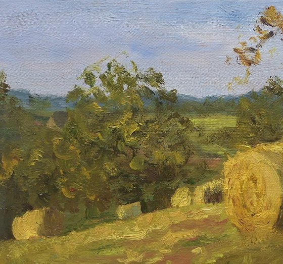 'Haybales' - Plein Air