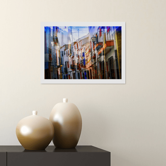 Spanish Streets 6. Abstract Multiple Exposure photography of Traditional Spanish Streets. Limited Edition Print #1/10