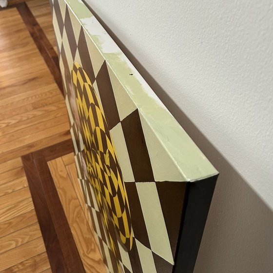 Original oil painting Equilibrist