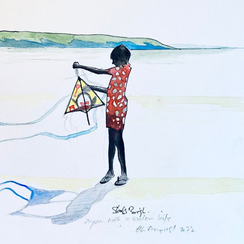Boy With A Broken Kite by Shabs  Beigh