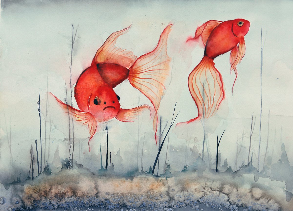 Red Fishes In The Fog by Evgenia Smirnova