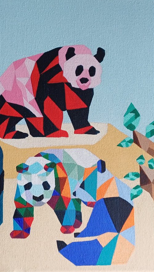Pandas by Corinne Hamer