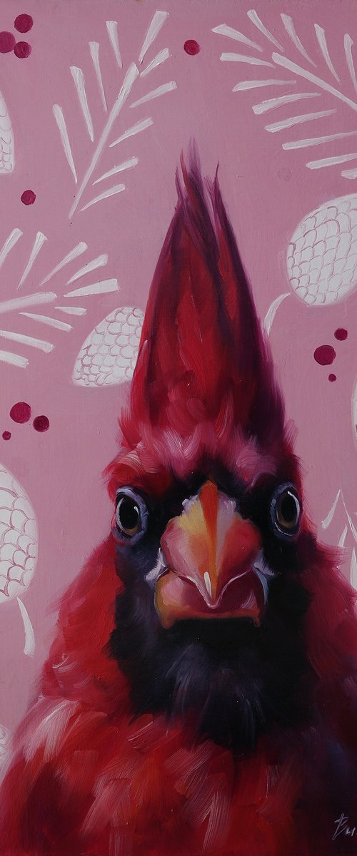 "Festive Cardinal" by Lena Vylusk