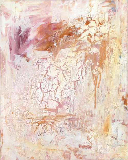 Mystical Moments 3 - Textural Abstract Painting  by Kathy Morton Stanion by Kathy Morton Stanion