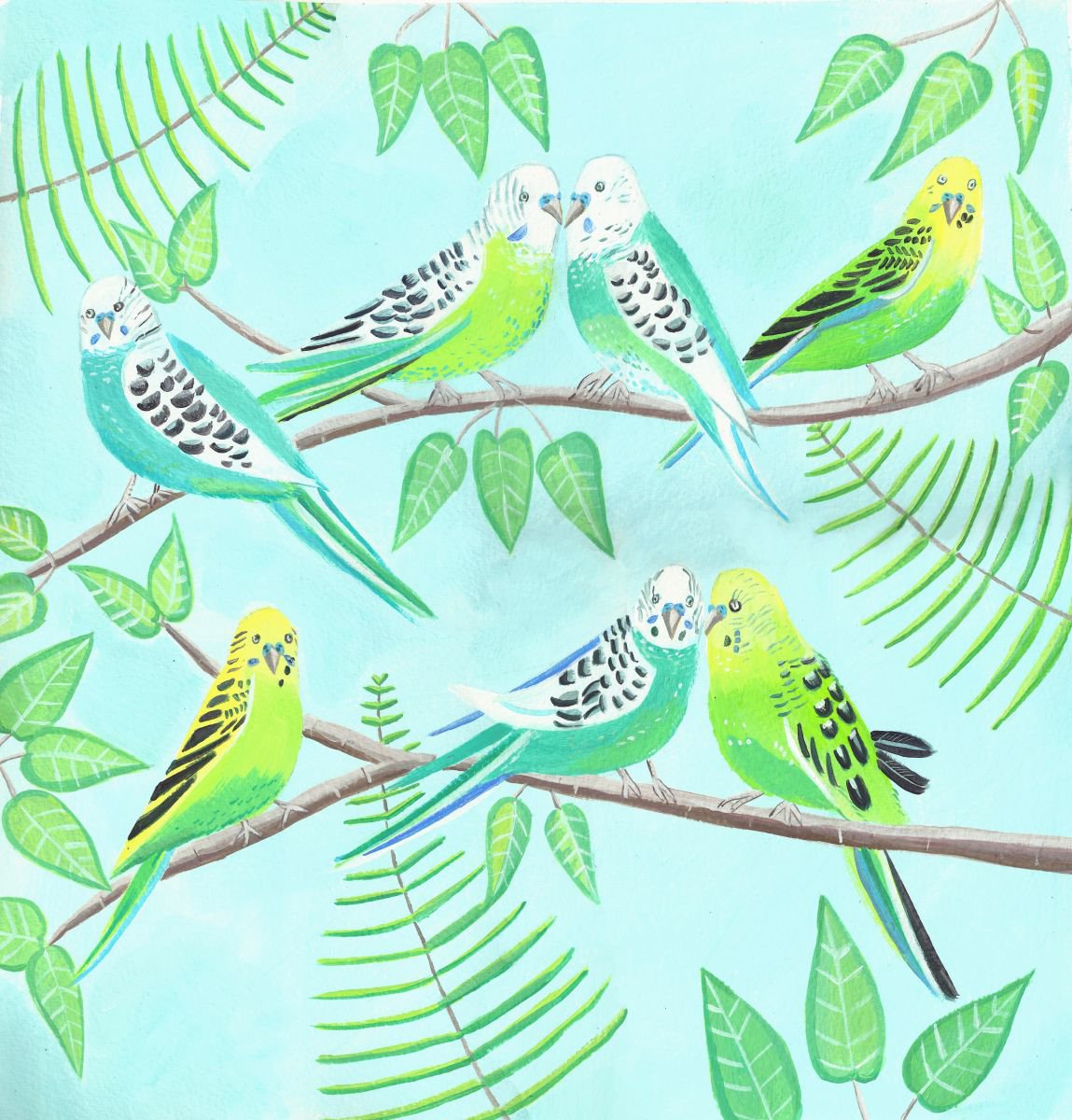 The Budgie Party by Mary Stubberfield