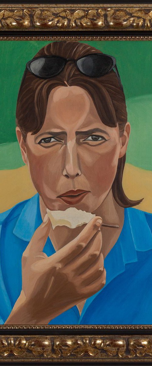 Jacqueline with Pear by Caroline Millott