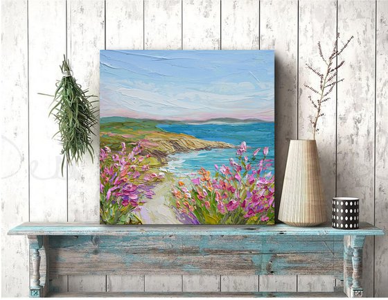 Coastal Blooms - Original Beach Painting