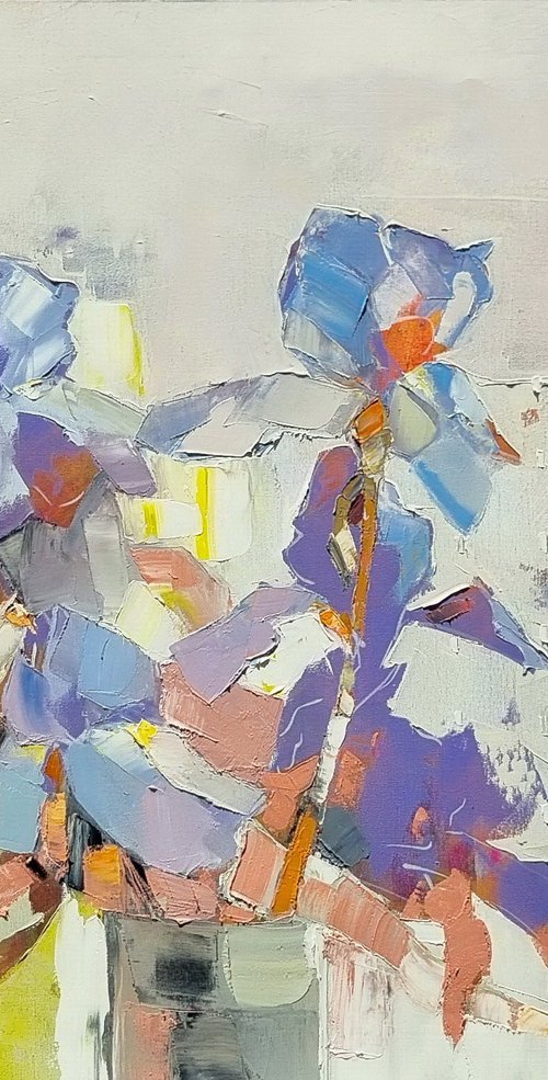 Shimmering irises by Lesya Ros