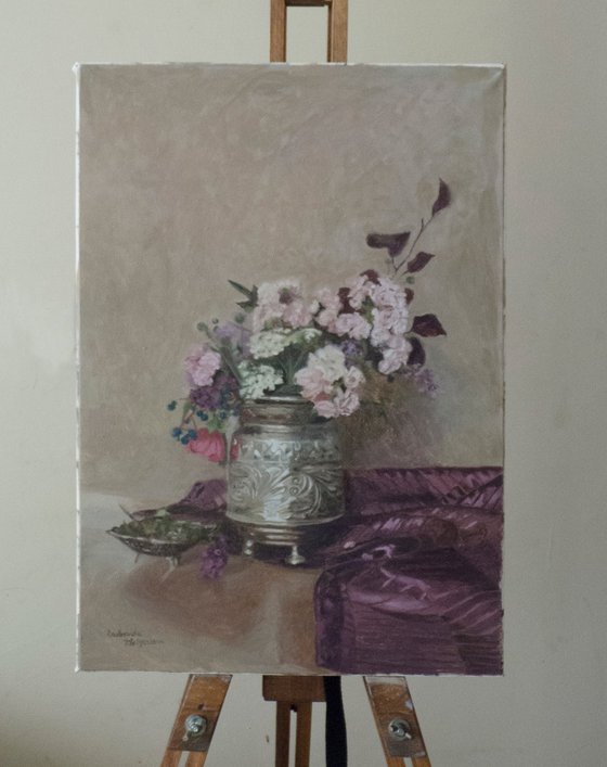 Flowers in an ice bowl
