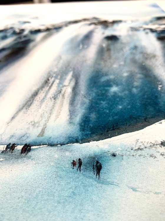 Ice waterfall