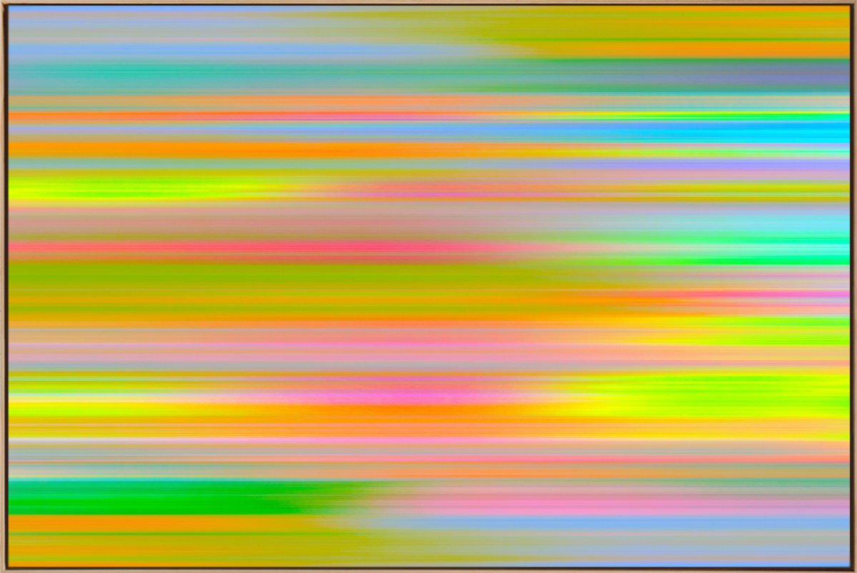 Abstract Landscape Acrylic Painting By Jonas Peres, 60 X 40, Happy Day, Iv, Original Artwork