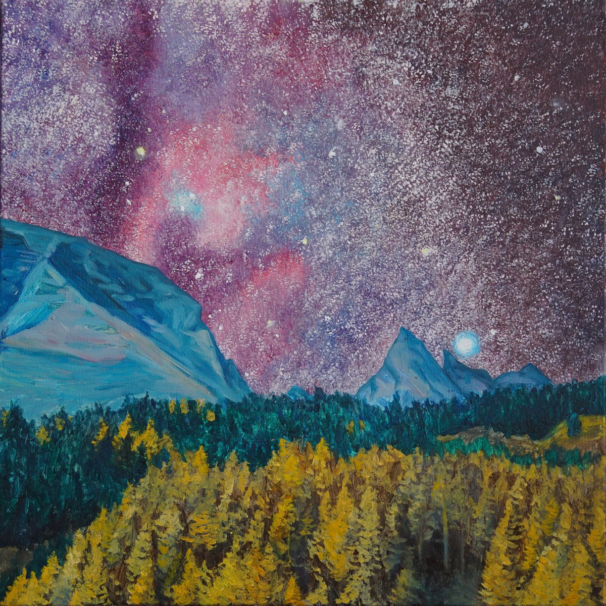 Mountain Night Sky 2 by Agnieszka Florczyk