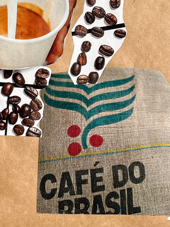 Woman Coffe Time Collage
