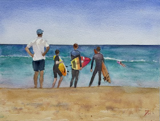 Surfing lesson