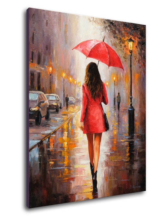 Walking in Rainy Street