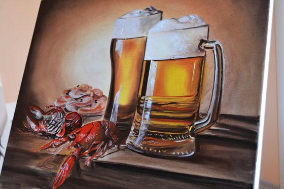 Beer with Сrayfish and Shrimp