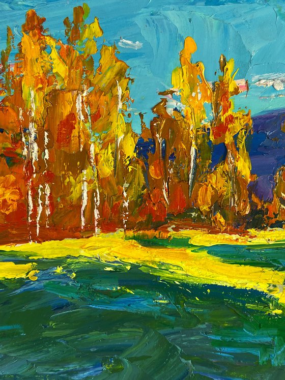 Golden Birch Forest