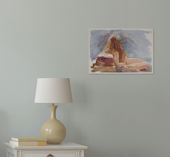Reclining female nude