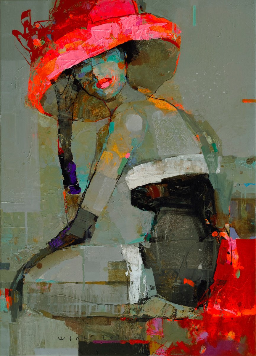 Favorite Hat By Victor Sheleg, 20 X 28, Artwork For Sale On Artfinder